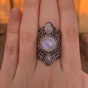 Moonstone Sterling Silver Ring